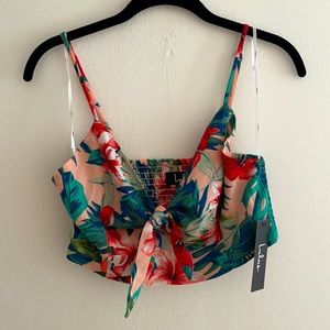 Lulu’s Tropical Print Crop Top